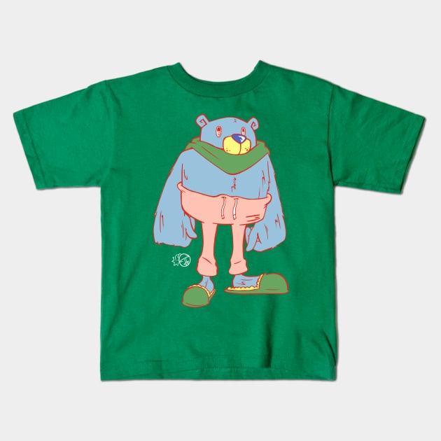 Monkey - Bot Buobo Kids T-Shirt by JbombCreative